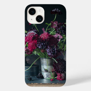 Coque Pour iPhone 14 Monogramme Encore Vie Fleur avec livre