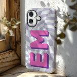 Coques iPhone 16 Monogramme esthétique du tableau de contrôle rétro<br><div class="desc">Améliorez votre iPhone 16 Pro Max avec ce coque audacieux et personnalisé doté d'un motif à damier tendance. Avec l’option d’ajouter deux initiales - votre prénom et votre nom de famille - il est conçu pour donner à votre appareil une touche personnelle tout en faisant une déclaration de style fort....</div>