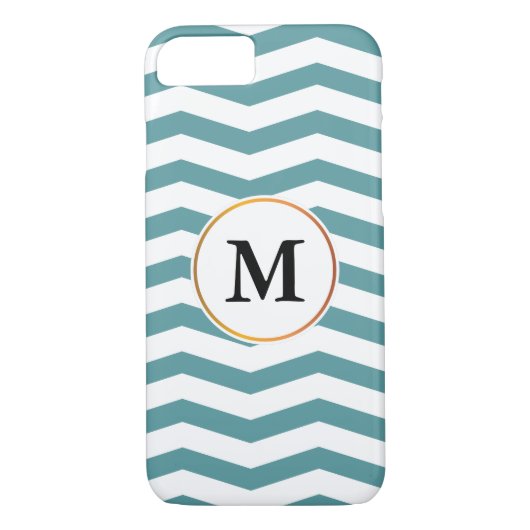 Coques Case-Mate iPhone monogramme et chevron (Dos)