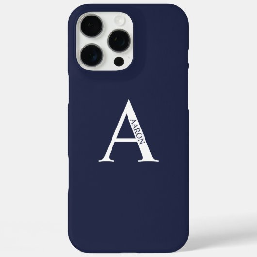 Coques Case-Mate iPhone Monogramme et nom personnalisés (Verso)