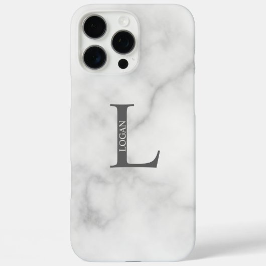 Coques Case-Mate iPhone Monogramme et nom personnalisés (Verso)