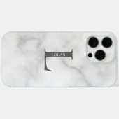 Coques Case-Mate iPhone Monogramme et nom personnalisés (Verso (horizontal))