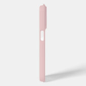 Coques Case-Mate iPhone Monogramme et nom rose pâle moderne (Verso / Droite)