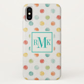 Coques Case-Mate iPhone Monogramme| Étape des papillons réfléchis (Dos)