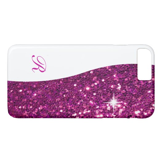 Coques Case-Mate iPhone Monogramme étincelant Bling (Dos (Horizontal))