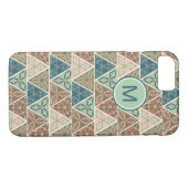 Coques Case-Mate iPhone Monogramme| Extérieur Geo Step| Motif géométrique (Dos (Horizontal))