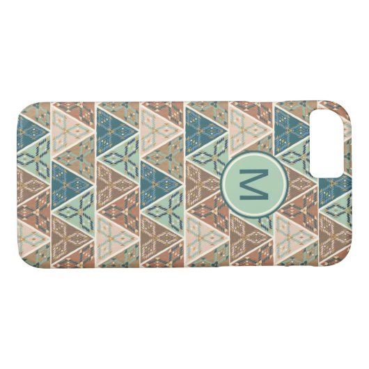 Coques Case-Mate iPhone Monogramme| Extérieur Geo Step| Motif géométrique (Dos (Horizontal))