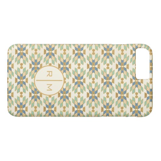 Coques Case-Mate iPhone Monogramme| Extérieur Geo Step| Motif tribal (Dos (Horizontal))