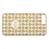 Coques Case-Mate iPhone Monogramme| Extérieur Geo Step| Patte géométrique (Dos (Horizontal))