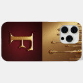 Coques Case-Mate iPhone 💎 Monogramme F Pailleté Fancy Avec Liquide Qui Dé (Verso (horizontal))