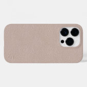 Coques Case-Mate iPhone Monogramme Faux Blush Cuir rose (Verso (horizontal))