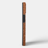 Coques Case-Mate iPhone Monogramme Faux Cuir Brown (Verso / Droite)