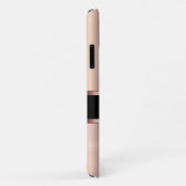 Coques Case-Mate iPhone Monogramme féminin classique Rose couleur or (Dos/Droite)