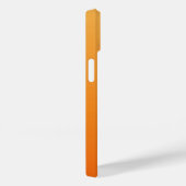 Coques Case-Mate iPhone Monogramme Féminin Cœur Orange Simple Moderne Chic (Verso / Droite)