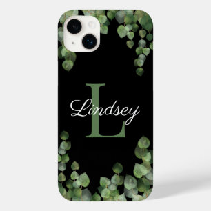 Coque Pour iPhone 14 Plus Monogramme Féminin Élégant Eucalyptus 