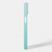 Coques Case-Mate iPhone Monogramme Féminin Vert Menthe Cœur Simple Moderne (Verso / Droite)