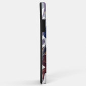 Coques Case-Mate iPhone Monogramme Fille et Cheval Jumping sur Violet Abst (Dos/Droite)