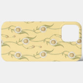 Coques Case-Mate iPhone Monogramme Fleur de Marguerite Jaune Unique (Verso (horizontal))