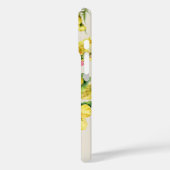 Coques Case-Mate iPhone Monogramme Fleur sauvage aquarelle (Verso / Gauche)