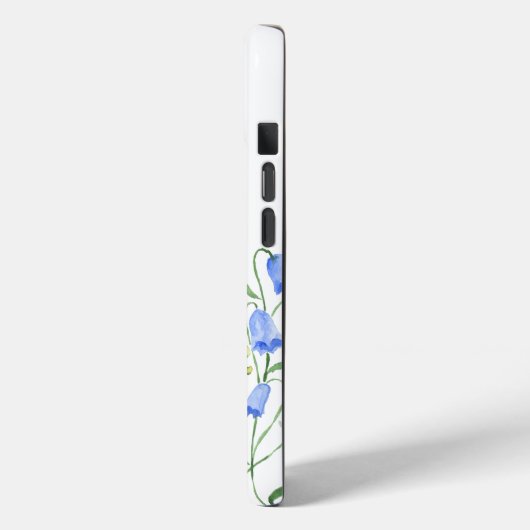 Coques Case-Mate iPhone Monogramme Fleur sauvage aquarelle (Verso / Gauche)