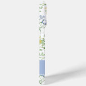 Coques Case-Mate iPhone Monogramme Fleur Sauvage Aquarelle Bleue (Verso / Droite)