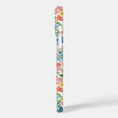 Coques Case-Mate iPhone Monogramme Fleurs Ditsy Bleu et Jaune (Verso / Gauche)