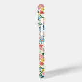 Coques Case-Mate iPhone Monogramme Fleurs Ditsy Bleu et Jaune (Verso / Gauche)
