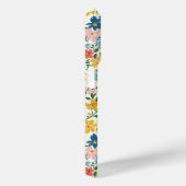 Coques Case-Mate iPhone Monogramme Fleurs Ditsy Bleu et Jaune (Verso / Droite)