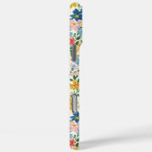 Coques Case-Mate iPhone Monogramme Fleurs Ditsy Bleu et Jaune (Verso / Droite)