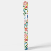 Coques Case-Mate iPhone Monogramme Fleurs Ditsy Bleu et Jaune (Verso / Gauche)