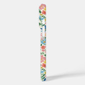 Coques Case-Mate iPhone Monogramme Fleurs Ditsy Bleu et Jaune (Verso / Gauche)