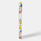Coques Case-Mate iPhone Monogramme Fleurs Ditsy Bleu et Jaune (Verso / Droite)