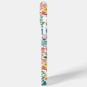 Coques Case-Mate iPhone Monogramme Fleurs Ditsy Bleu et Jaune (Verso / Gauche)