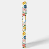 Coques Case-Mate iPhone Monogramme Fleurs Ditsy Bleu et Jaune (Verso / Droite)