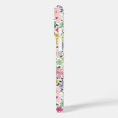 Coques Case-Mate iPhone Monogramme Fleurs Ditsy Violettes (Verso / Gauche)