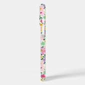 Coques Case-Mate iPhone Monogramme Fleurs Ditsy Violettes (Verso / Gauche)