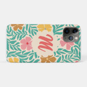 Coques Case-Mate iPhone Monogramme floral (Dos (Horizontal))