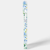 Coques Case-Mate iPhone Monogramme Floral Aquarelle Bleu (Verso / Gauche)