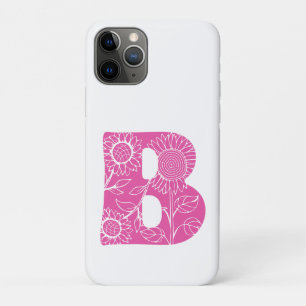 Case-Mate iPhone Case monogramme floral B lettre majuscule