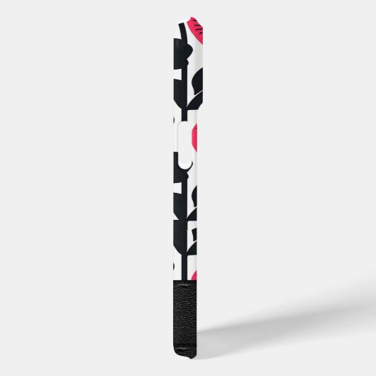 Coques Case-Mate iPhone Monogramme floral boho gras (Verso / Droite)