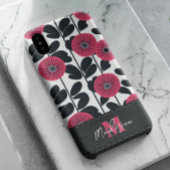 Coques Case-Mate iPhone Monogramme floral boho gras