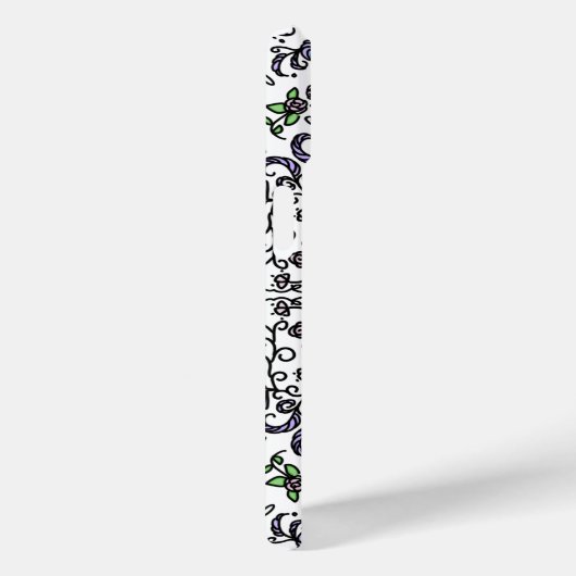 Coques Case-Mate iPhone monogramme floral complexe de rhapsodie bohème (Verso / Droite)