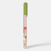 Coques Case-Mate iPhone Monogramme floral de corail (Verso / Droite)