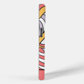 Coques Case-Mate iPhone Monogramme floral de style rétro (Verso / Droite)