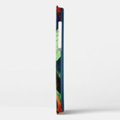 COQUES Case-Mate iPhone MONOGRAMME FLORAL DES GLORIES DU MATIN BLEU (Verso / Gauche)