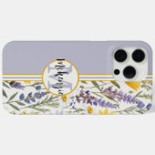 Coques Case-Mate iPhone Monogramme Floral iPhone couverture-rose Aqua jaun (Verso (horizontal))