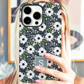 Coques Case-Mate iPhone Monogramme Floral Marine