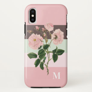 Case-Mate iPhone Case Monogramme floral moderne couleur rose