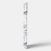 Coques Case-Mate iPhone Monogramme floral noir blanc (Verso / Droite)