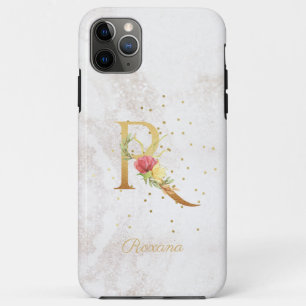 Case-Mate iPhone Case Monogramme Floral Nom Initiale Lettre R Personnali